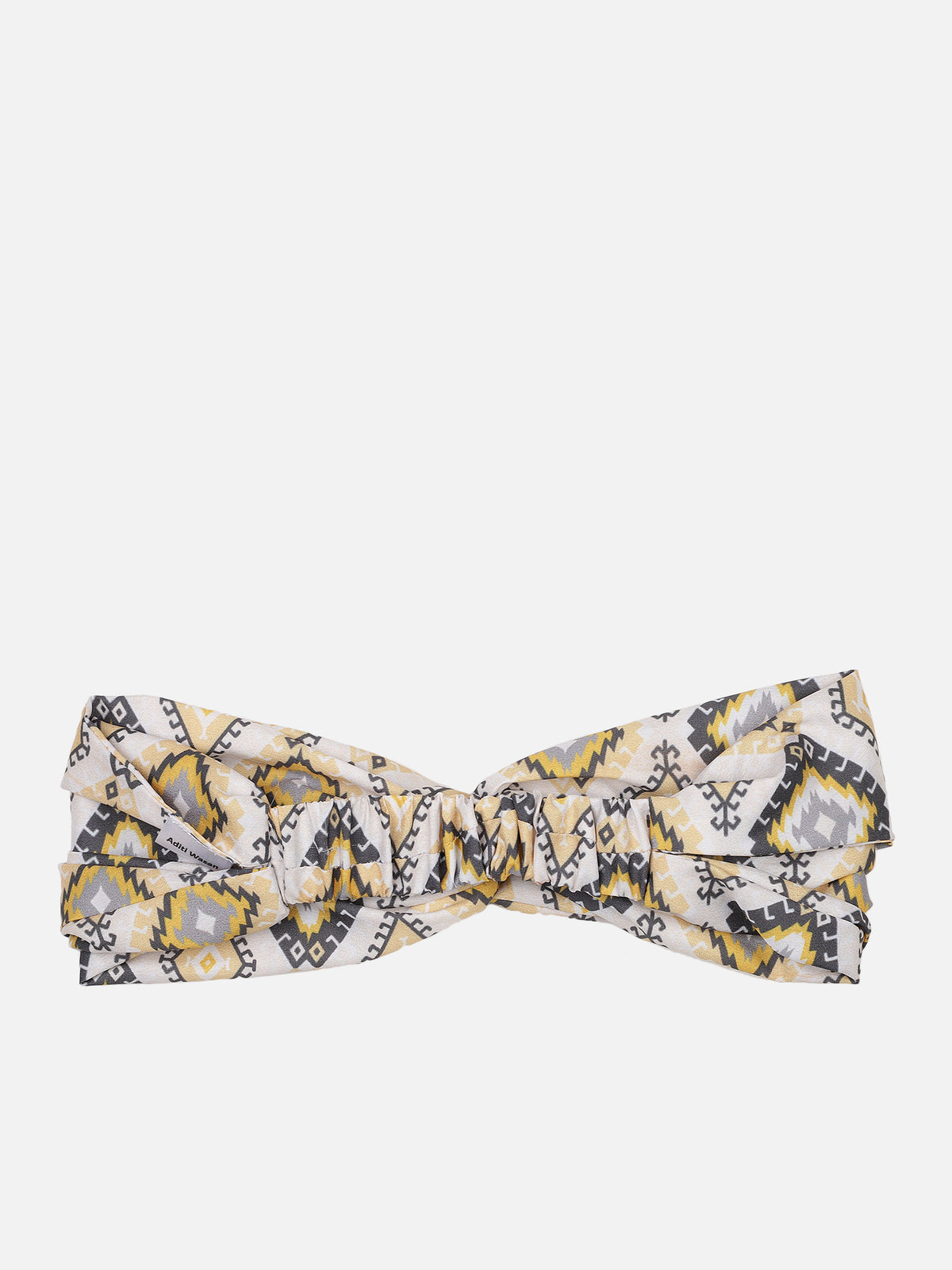 White Color Printed Headband