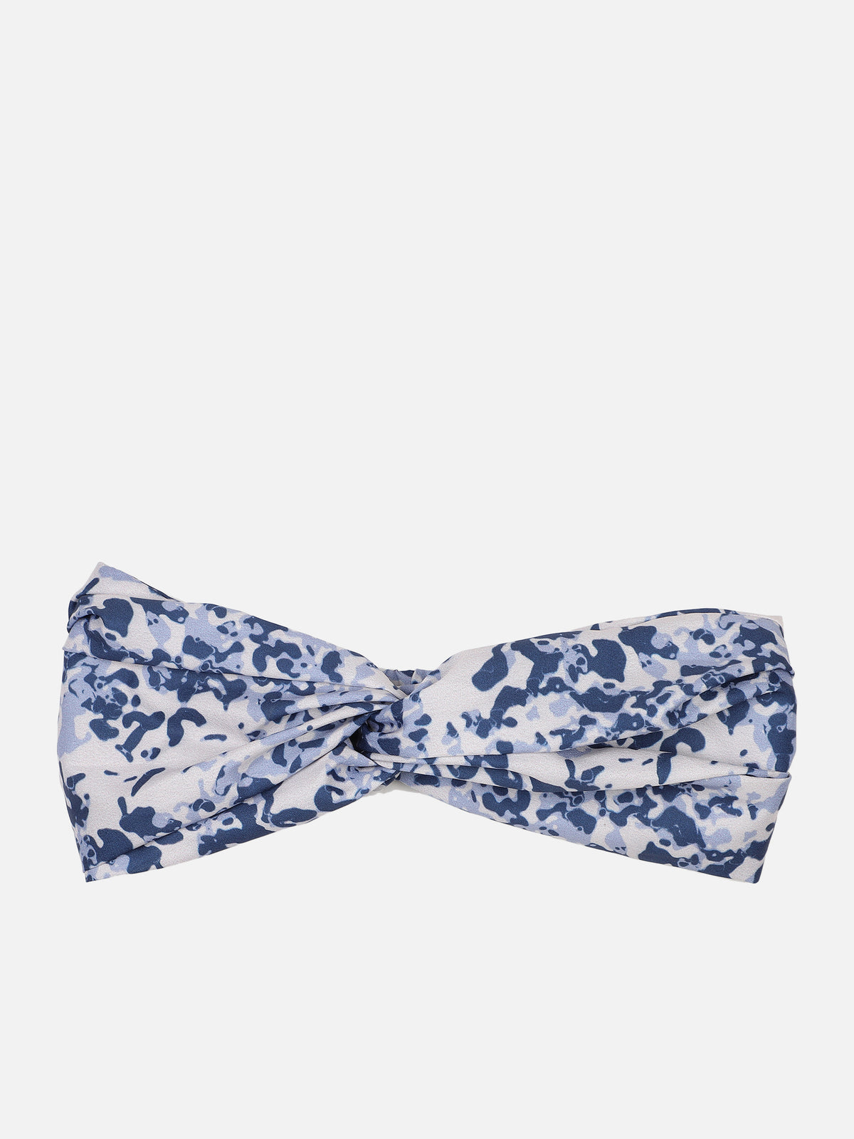 Off White Color Printed Headband and Scrunchy