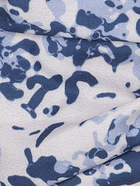 Off White Color Printed Headband and Scrunchy