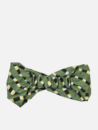 Green Printed Headband and Scrunchy Combo Set