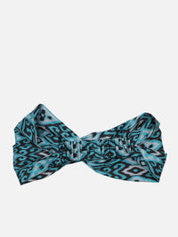 Blue Color Printed Headband and Scrunchy