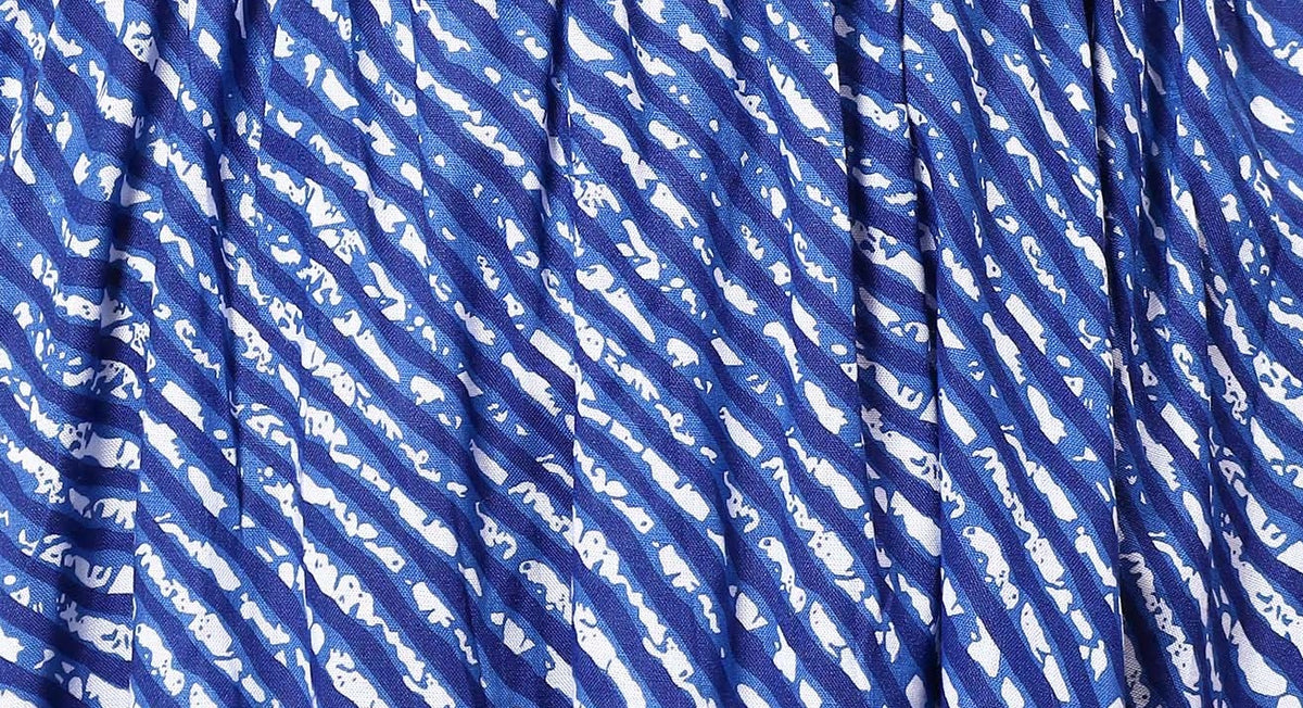 Blue Leharia Print Viscose Freesize Dress