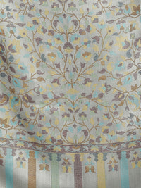 Paisley & floral jacquard reversible jamawar