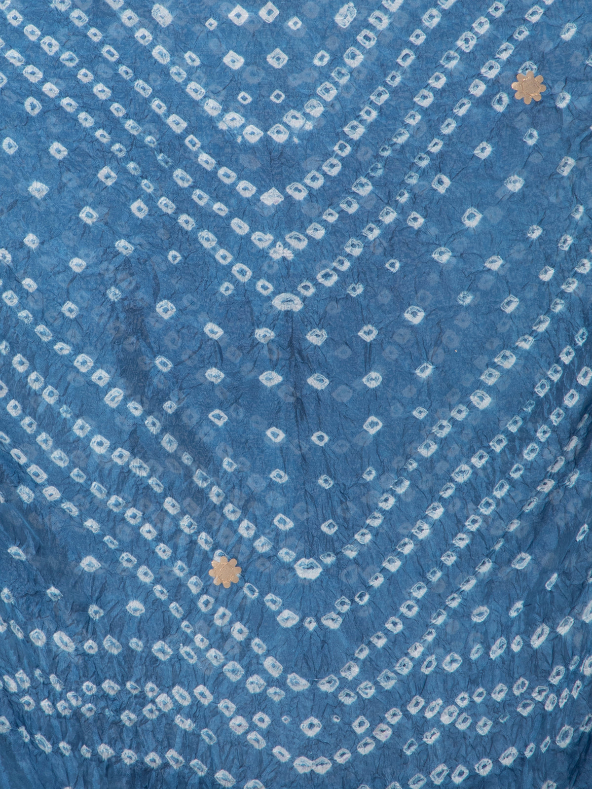 Aqua Dyed Bandhani Embellished Silk Blend Dupatta