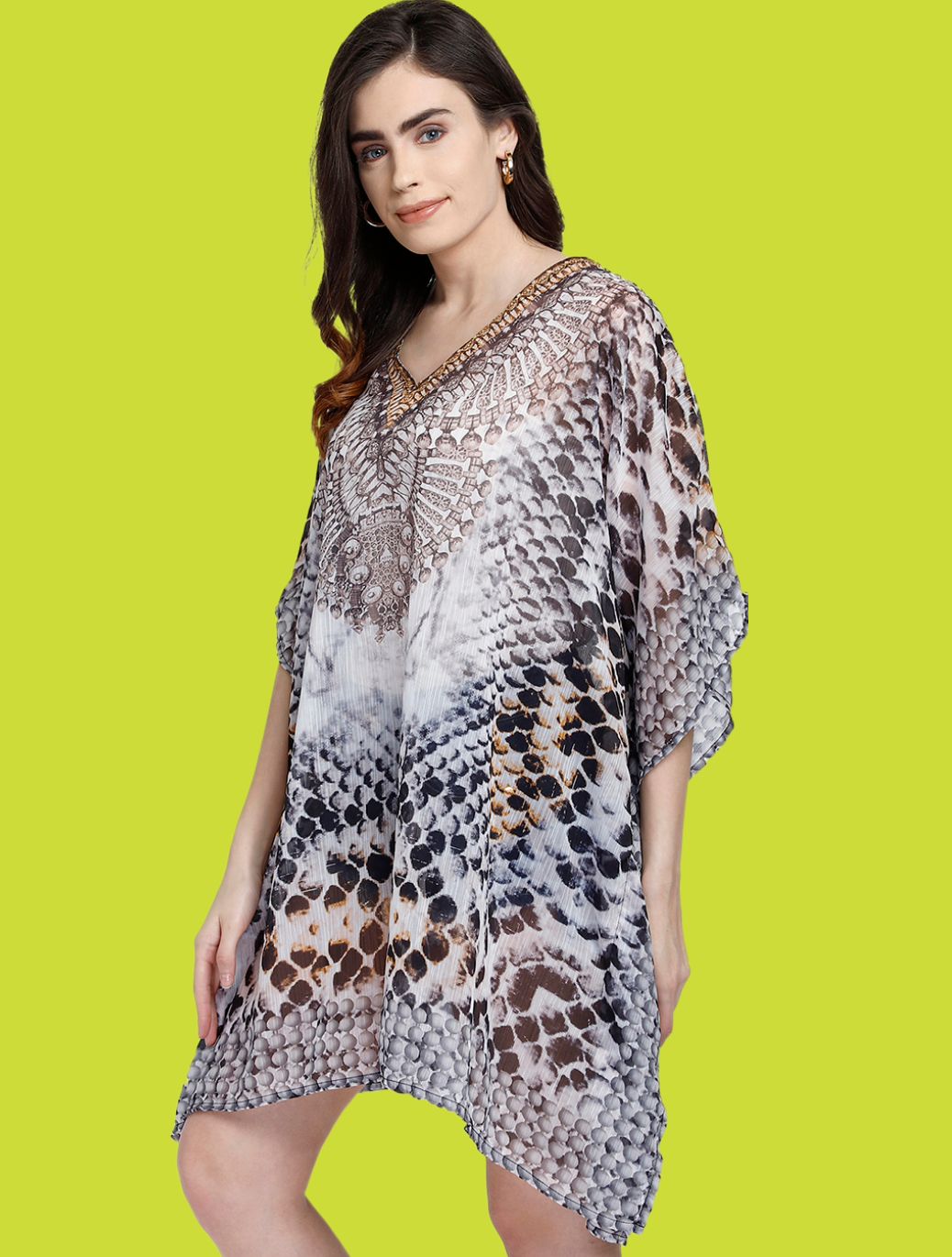 Animal Print Womens Kaftan