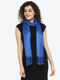Viscose Twill Blue Women's Stole Made of high-grade viscose fabriC