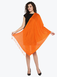 Viscose Orange Stole