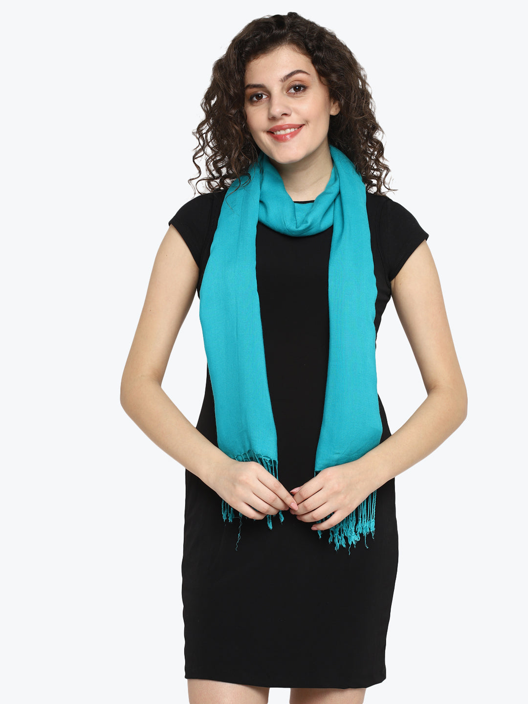 Viscose Turquoise Stole