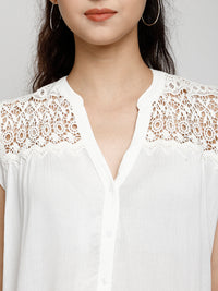 Shirt style high-low top