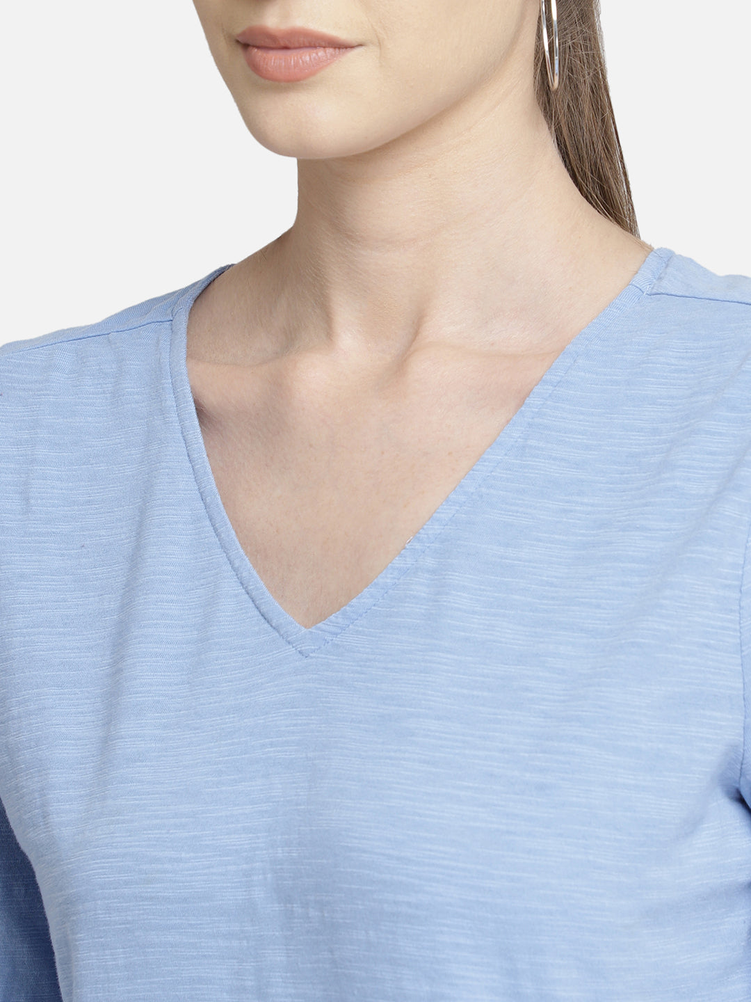 Blue cotton top