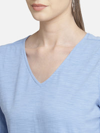 Blue cotton top