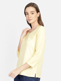 Yellow cotton t-shirt