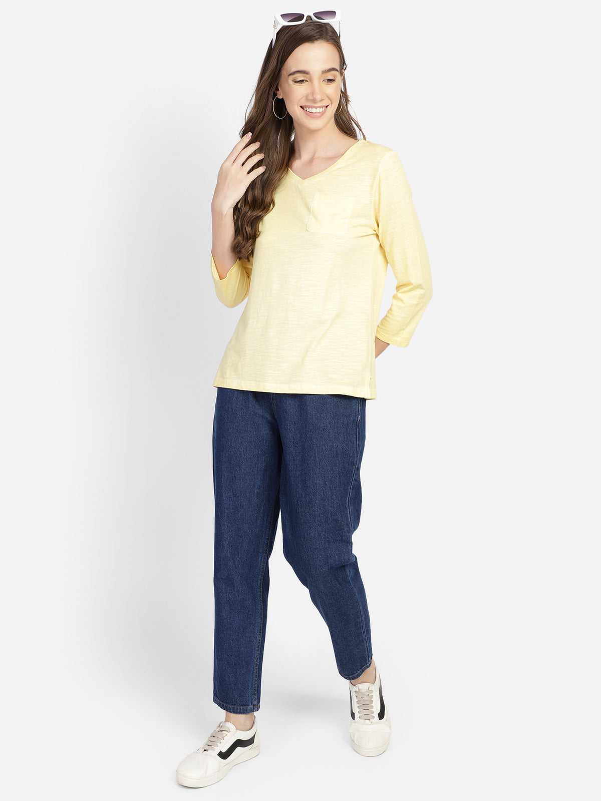 Yellow cotton t-shirt