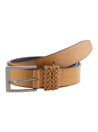 Tan Genuine Leather Men's Belt