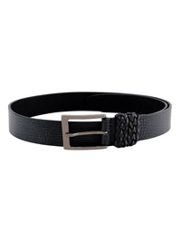 Black Genuine Leather Men's Belt