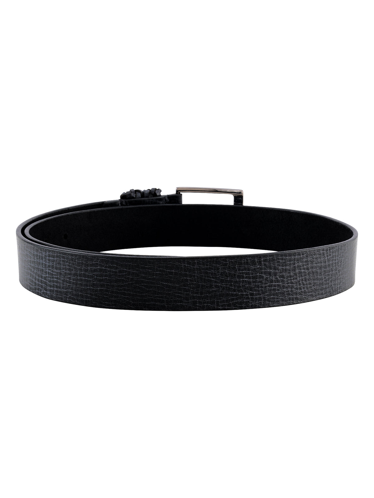 Black Genuine Leather Men's Belt
