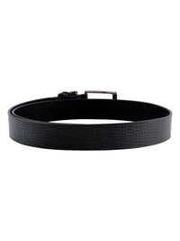 Black Genuine Leather Men's Belt