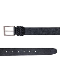 Black Genuine Leather Men's Belt
