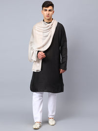 Mens beige viscose stole