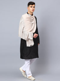 Mens beige viscose stole