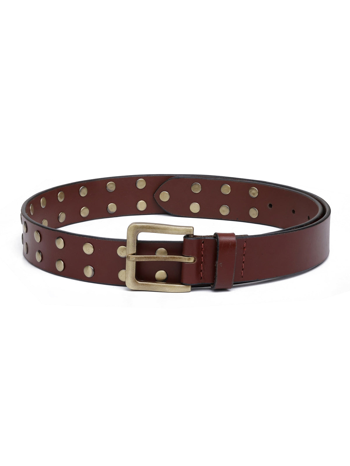 Aditi Wasan Men's Brown Rivet Belt