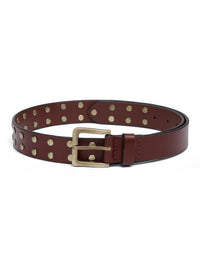 Aditi Wasan Men's Brown Rivet Belt
