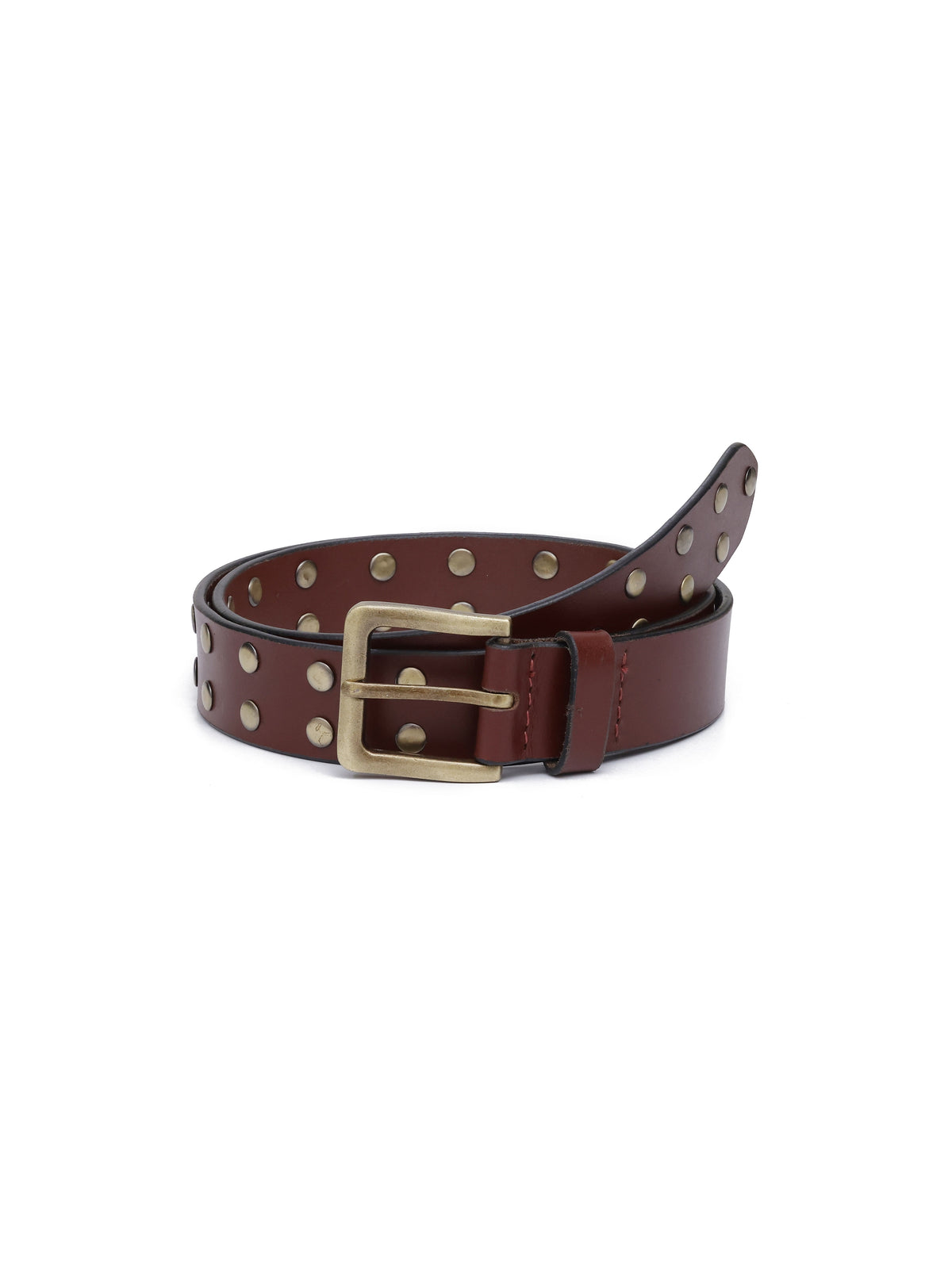 Aditi Wasan Men's Brown Rivet Belt