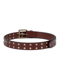Aditi Wasan Men's Brown Rivet Belt