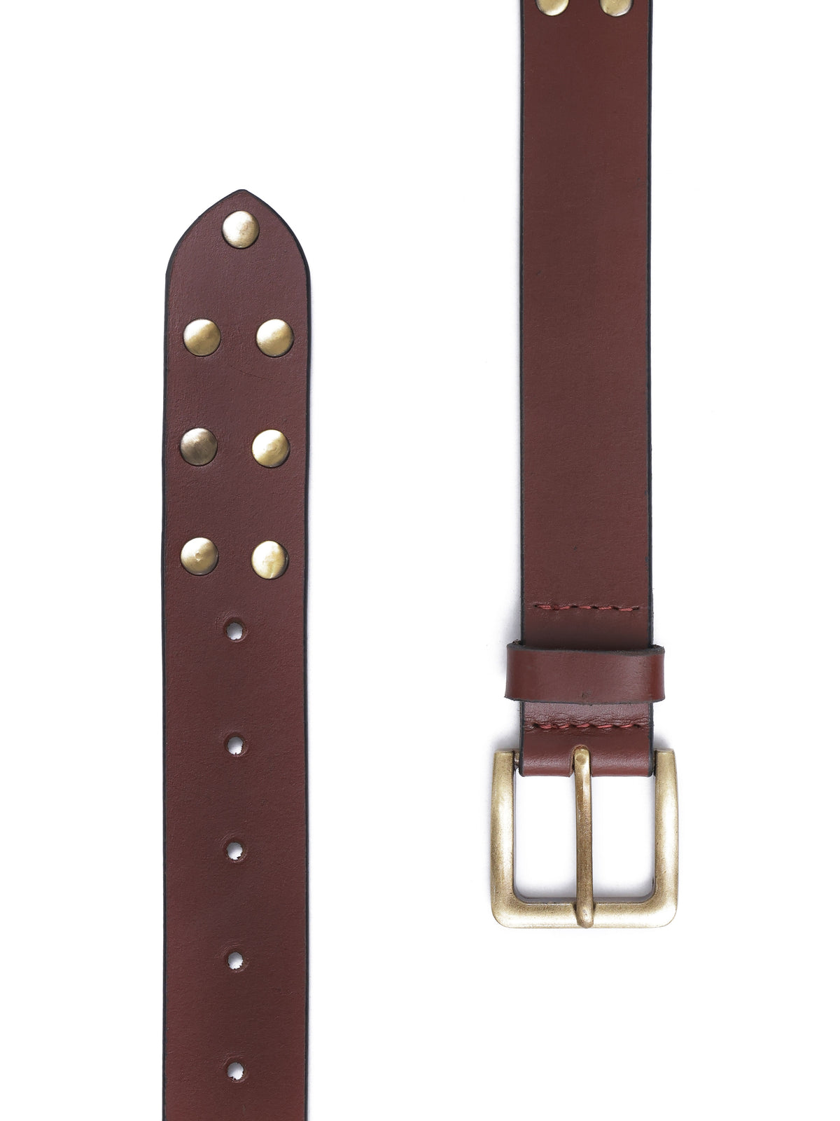 Aditi Wasan Men's Brown Rivet Belt