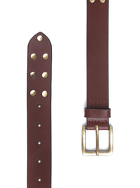 Aditi Wasan Men's Brown Rivet Belt