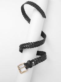 Aditi Wasan Black Braided Women's Belt