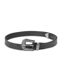 Aditi Wasan Women's Black Embossed Cowboy Belt