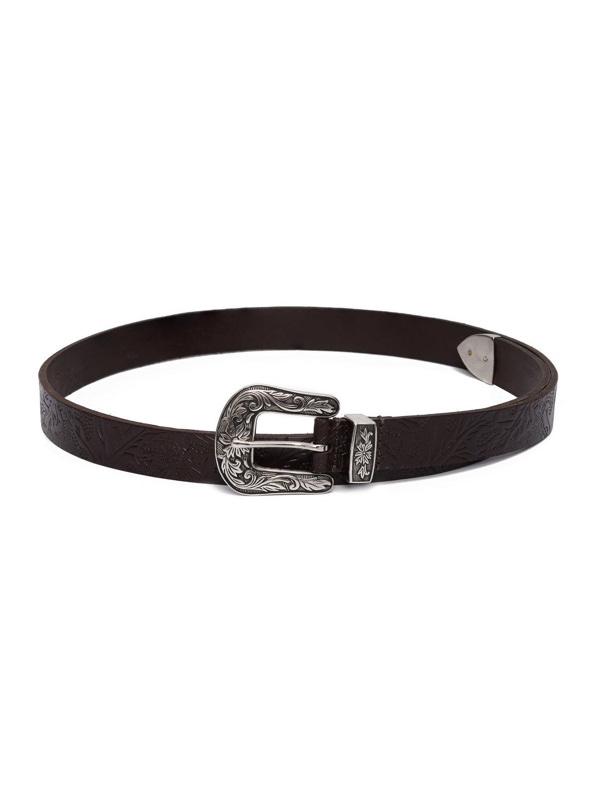 Aditi Wasan 1 Inch Embossed Shantiniketan Women's Belt