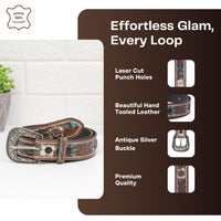 Aditi Wasan Western Handmade CowBoy Women's Belt
