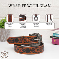 Aditi Wasan Western Handmade CowBoy Women's Belt