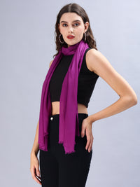 Purple Viscose Summer Stole Scarves