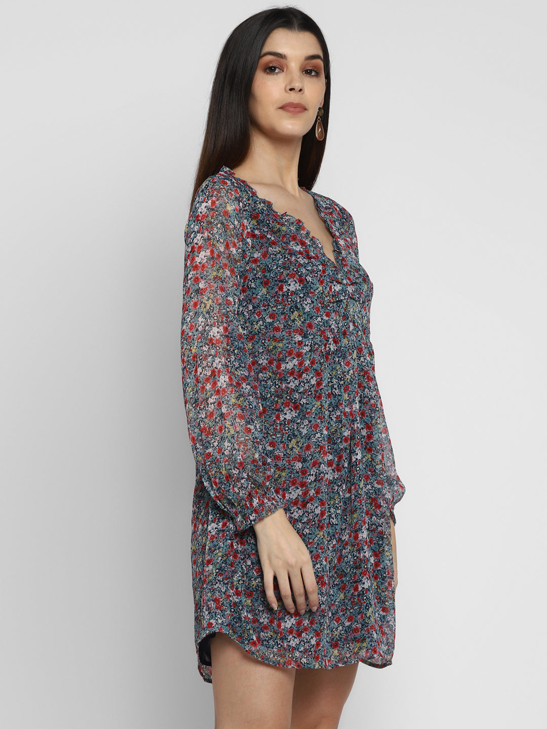 Blue Empire Waist Dress