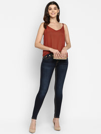 Spaghetti Strap Maroon Camisole