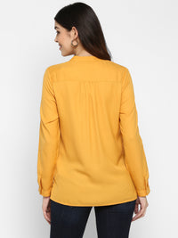 Bow-Tie Neck Yellow Top