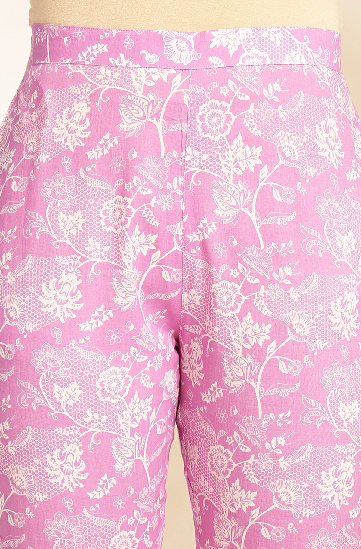 Lavender Printed Cotton Co-Ords - Set of 2