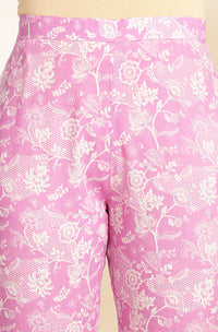 Lavender Printed Cotton Co-Ords - Set of 2