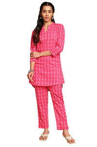 Pink Cotton Woven Co-Ords - Set of 2