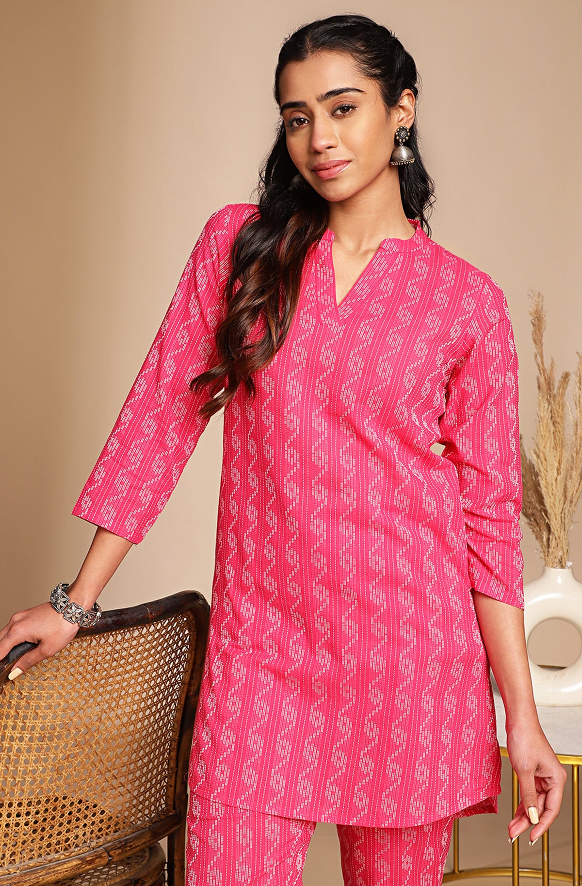 Pink Cotton Woven Co-Ords - Set of 2