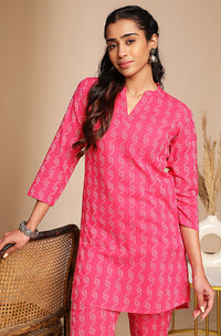 Pink Cotton Woven Co-Ords - Set of 2