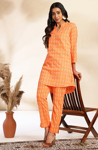 Orange Cotton Woven Co-Ords - Set of 2
