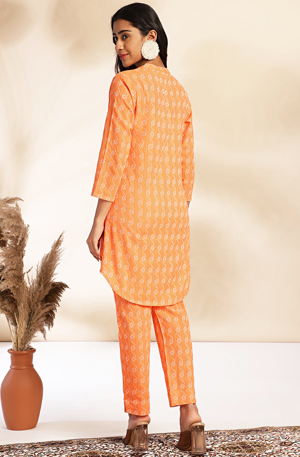 Orange Cotton Woven Co-Ords - Set of 2