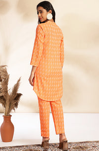 Orange Cotton Woven Co-Ords - Set of 2