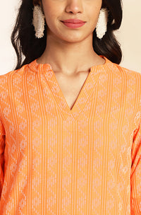 Orange Cotton Woven Co-Ords - Set of 2