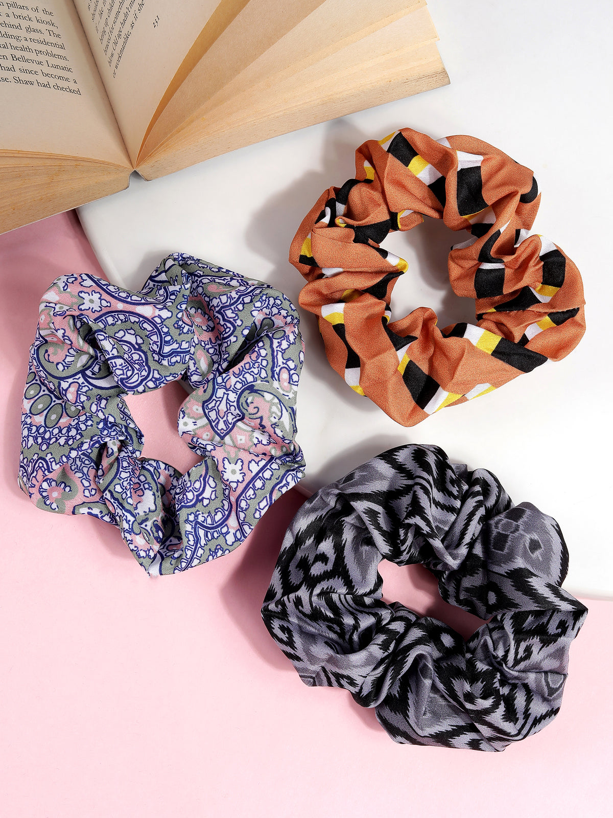 Women Set of 3 Scrunchies