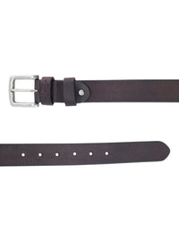 Full Grain Genuine Leather Men's Dark Brown Belt